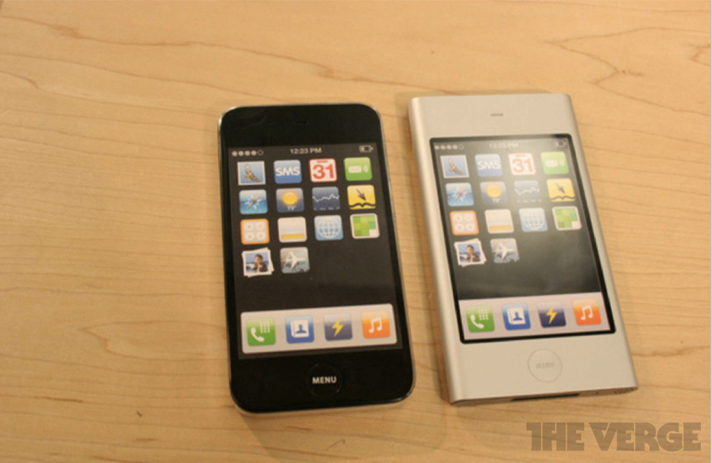 Apple iPhone prototypes side by side comparison